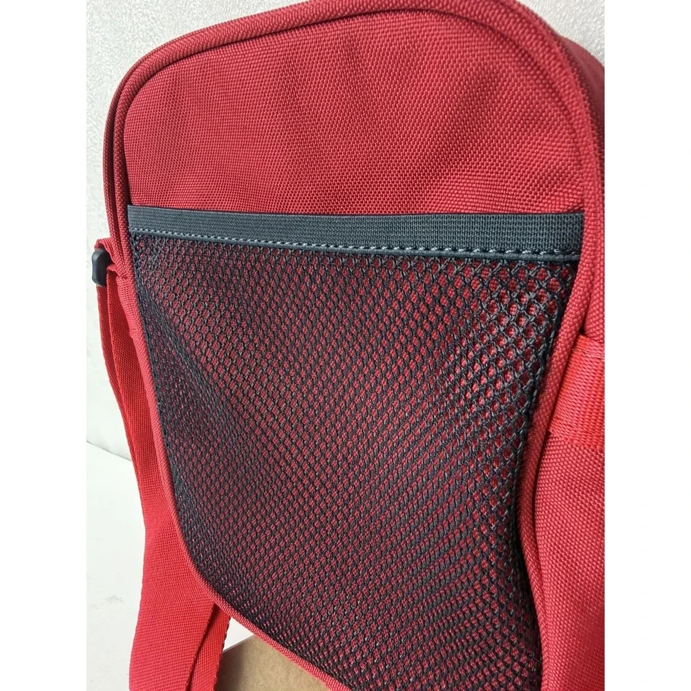 SuperDry Sportsyle Side Bag Red Crossbody Small Messenger Shoulder Strap Zip 9